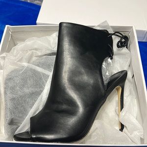 Black Ankle Bootie Heels